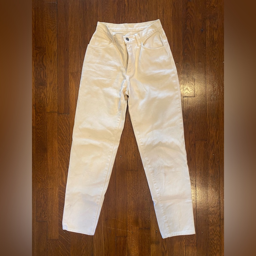 Vintage white tapered pant made in USA